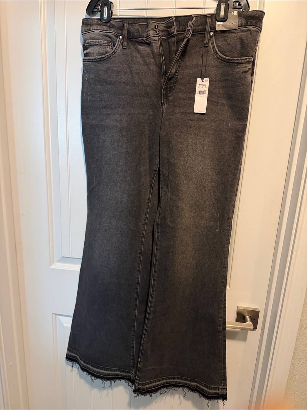 Women's Black Wide-Leg Jeans - Classic High-Rise Style